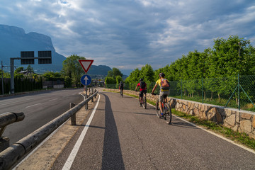 Naklejka premium The municipality of Appiano near Bolzano in the Italian south of Tyrol.