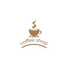 Coffee cup logo template vector icon design