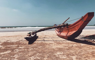 boat on the beach