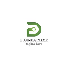 D Letter technology logo business template vector icon