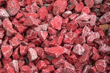 Rote Kieselsteine