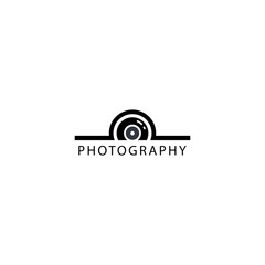 Camera photography icon vector logo design