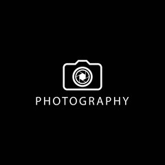Camera photography icon vector logo design