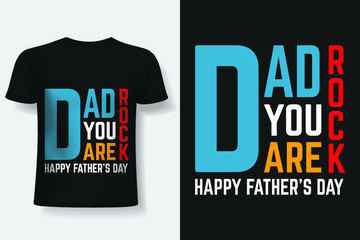 Happy Father's Day Typography T-shirt Design Vector