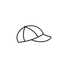 cap line illustration icon on white background