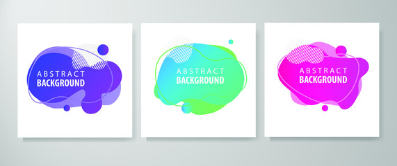 Dynamic Abstract Liquid Trendy Color Gradation Background