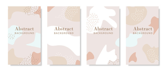 Abstract pastel patterns for social media story