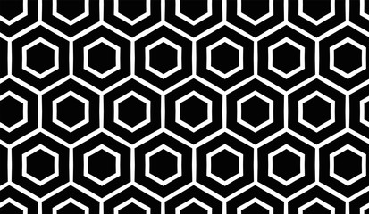 Abstract geometric hexagon pattern. Vector  background.