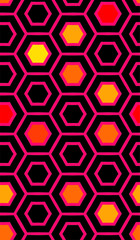 Abstract geometric hexagon pattern. Vector  background.