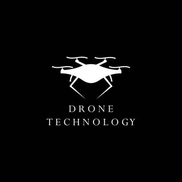 Drone logo template vector icon design