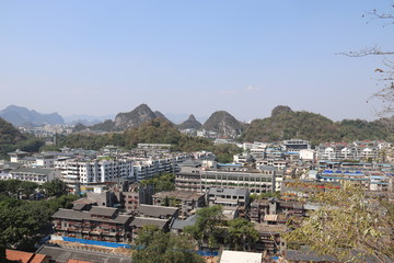 Obraz premium Paysage urbain à Guilin, Chine