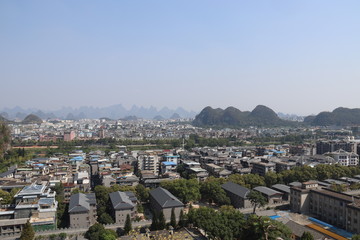 Obraz premium Paysage urbain à Guilin, Chine
