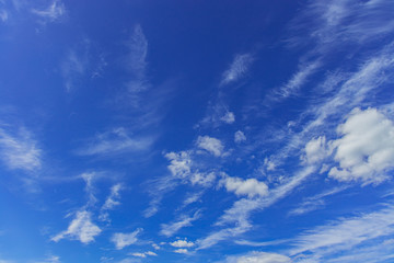 Naklejka na ściany i meble blue sky white clouds nature simple background scenery landscape photography at summer season time