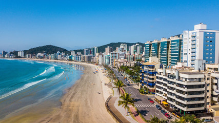 Itapema - SC. View of Itapema beach and city in Santa Catarina, Brazil