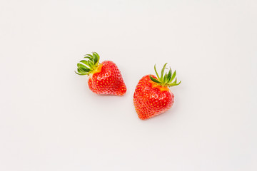 Sweet fresh strawberry isolated on white background