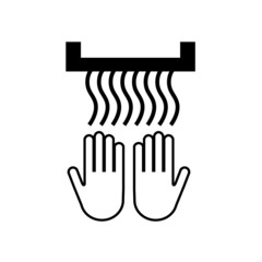 Vector hand dryer icon