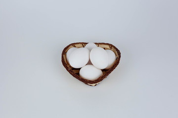 White Eggs With White Background