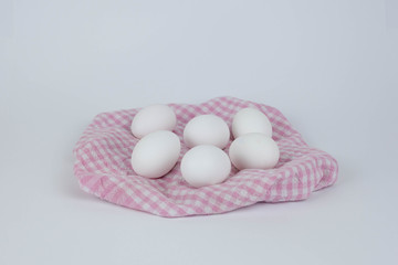 White Eggs With White Background