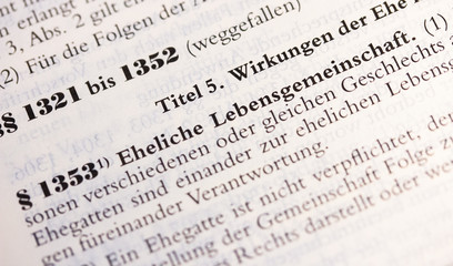 Ehe, Eheliche Lebensgemeinschaft in &sect; 1353 BGB
