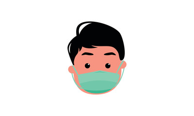 people use mask to health vector