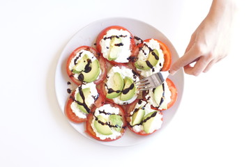 easter eggs in a nest