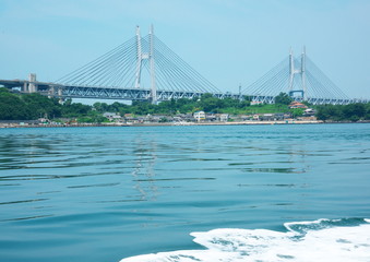 瀬戸大橋　海からの眺望