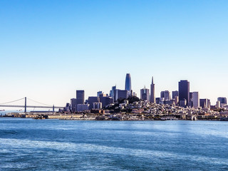 San Francisco cityscape taken from Alcatraz.