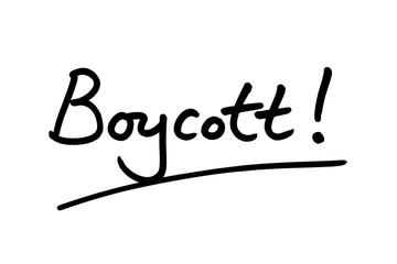 Fototapeta na wymiar Boycott!