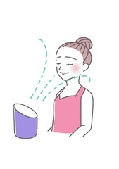 スチーマー　美容　フェイスケア　女性
