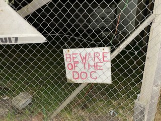 beware of the dog 