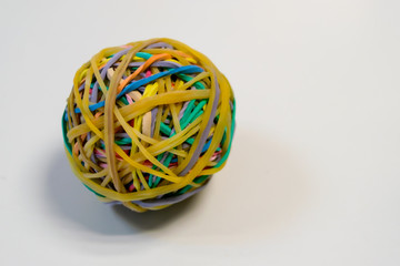 bola de bandas de goma