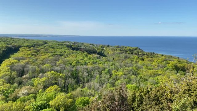 View point at Stenhuvud national park in Simrishamn, Sweden. Very popular place.