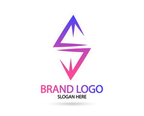 Abstract Gradient S Logo. Letter S Logo vector design