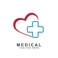 Obraz premium Health logo template design.Medical Cross logo design