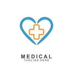 Obraz premium Health logo template design.Medical Cross logo design