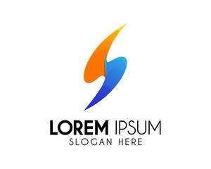 Lightning vector logo design template. Creative thunderbolt icon / symbol element. Modern logo for business identity