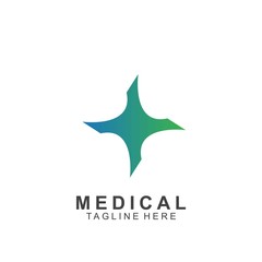 Health logo template design.Medical Cross logo design