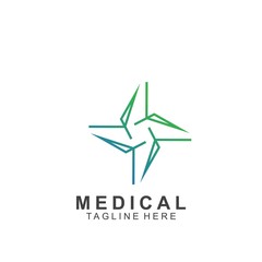 Obraz premium Health logo template design.Medical Cross logo design