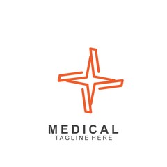 Health logo template design.Medical Cross logo design