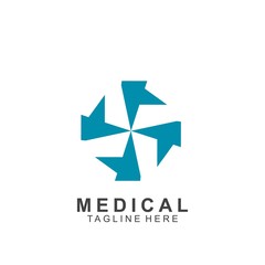 Health logo template design.Medical Cross logo design