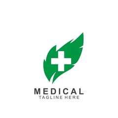 Health logo template design.Medical Cross logo design