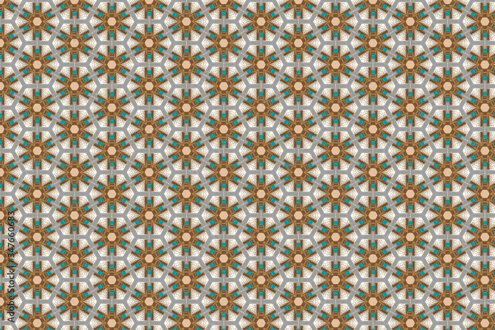 Poster The background image has various geometric patterns and various background colors.