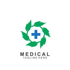Health logo template design.Medical Cross logo design