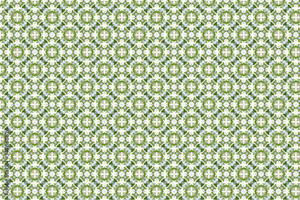 Poster The background image has various geometric patterns and various background colors.