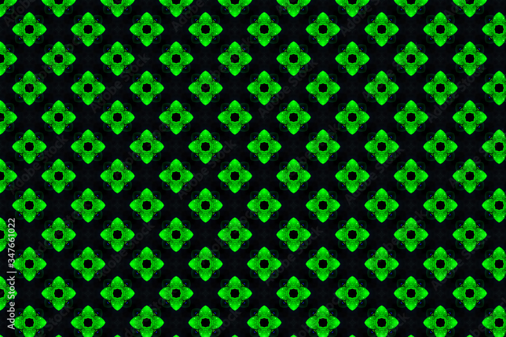 Poster The background image has various geometric patterns and various background colors.