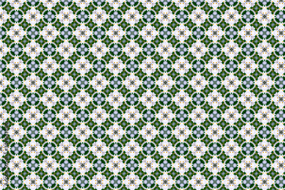 Poster the background image has various geometric patterns and various background colors.
