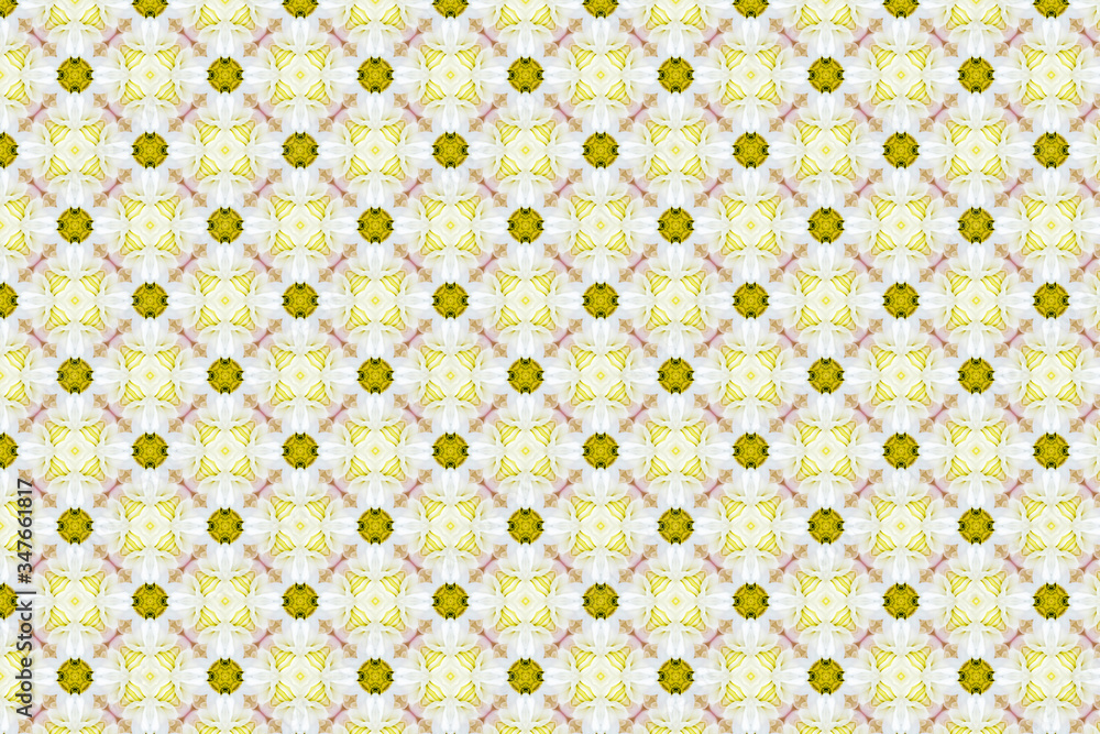 Poster the background image has various geometric patterns and various background colors.