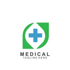 Fototapeta na wymiar Health logo template design.Medical Cross logo design
