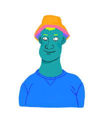 Adult man illustration