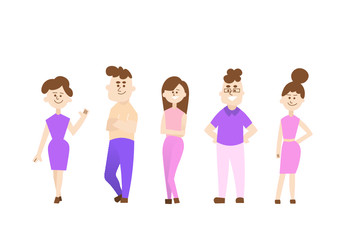 大人５人組（ピンク系）